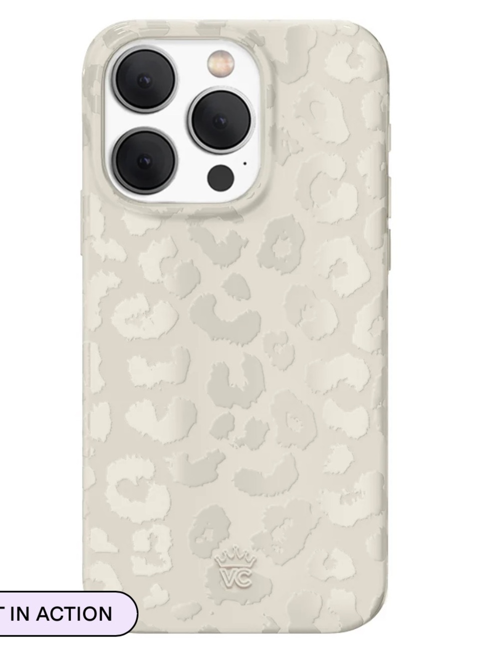 Velvet Caviar Snow Leopard IPhone 15 Pro Case🤍